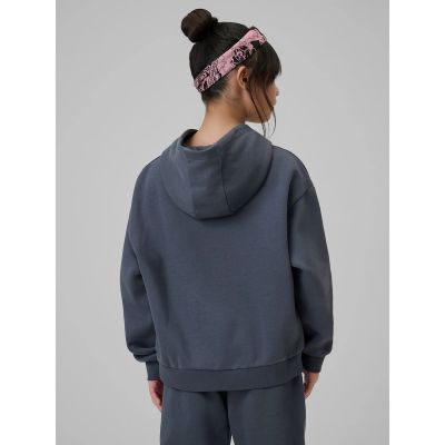 2. Lockerer Mädchen-Sweatshirt mit Kapuze 4F 4FJRSS26TSWSF2627-22S