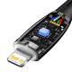 7. Baseus CADH000101 Lightning – USB-C PD-Kabel 20 W 480 Mbit/s 2 m – Schwarz