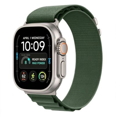2. Tech-Protect Nylon Pro Armband für Apple Watch 44 / 45 / 46 / 49 mm – Dunkelgrün