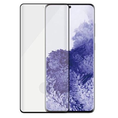 2. PanzerGlass E2E Microfracture antibakterielles Glas für Samsung Galaxy S21 Ultra – mit schwarzem Rahmen
