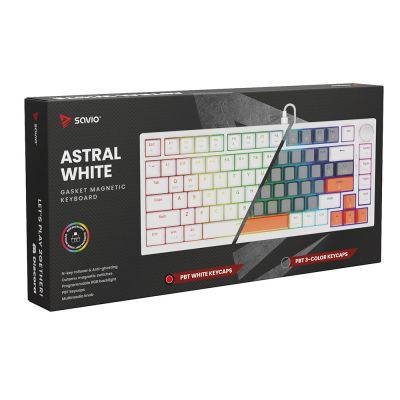 16. SAVIO MECHANISCHE TASTATUR ASTRAL WHITE OUTEMU WHITE JADE RGB