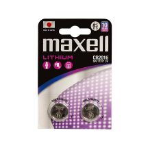 MAXELL Lithiumbatterie LITHIUM CR2016, 2 Stück, 3 V