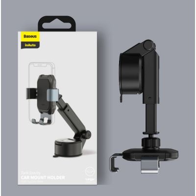 24. Baseus Auto Halter Armaturenbrett Windschutzscheibe Halterung Gravity Automatischer schwarz (SUYL-TK01)