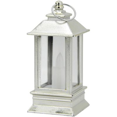 3. LED-KERZENLATERNE 9 CM, SILBER