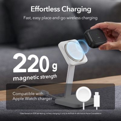 3. ESR Orbit Halolock MagSafe Hülle für Apple AirPods 4 – Schwarz