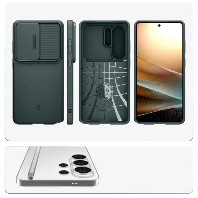 12. Spigen Optik Armor Schutzhülle für Samsung Galaxy S26 Ultra – Grün