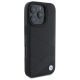4. BMW Sign Leather Crossing Lines Pattern Hülle für iPhone 16 Pro Max – Schwarz