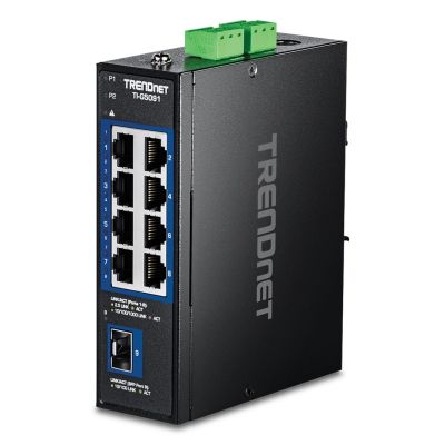 6. TRENDnet 9-Port 2,5G Industrie-DIN-Schienen-Switch mit 10G SFP
