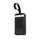 4. Wozinsky W8-W 30000 mAh 30W Powerbank mit 2x USB-A und USB-C Anschlüssen und Taschenlampe – Schwarz