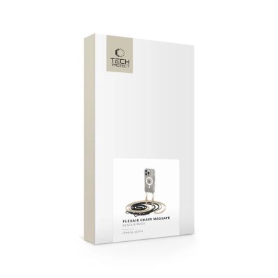5. Tech-Protect FlexAir Chain-Hülle mit MagSafe für iPhone 15 Pro – Schwarz und Beige