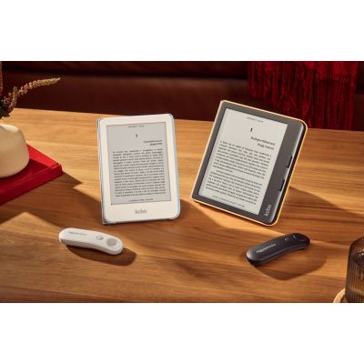 13. Kobo N257-AC-WH-U-PL Bluetooth-Fernbedienung für E-Book-Reader mit Drucktasten