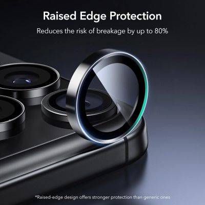 4. ESR Armorite Kameraschutz für iPhone 14 Pro / Pro Max / 15 Pro / Pro Max / 16 Pro / Pro Max / 17 Pro / Pro Max - Schwarz