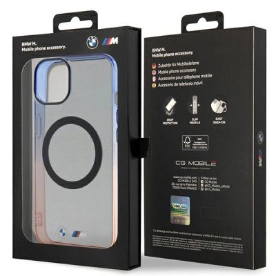 8. Hülle BMW BMHMP14SHTGE iPhone 14 6.1" grau/grau Hardcase Gradient Bumper MagSafe