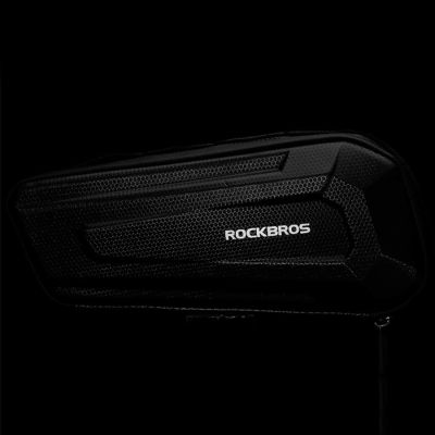 19. Rockbros B66 wasserdichte Fahrradtasche für Rahmen – Schwarz