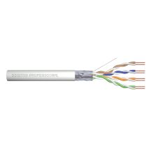 Digitus Installationskabel Cat.5e, F/UTP, Eca, AWG 24/1, PVC, 305 m, Grau, Karton