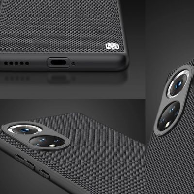 13. Nillkin Textured Case robuste, verstärkte Hülle mit Gelrahmen und Nylonrückseite für Honor 50 Pro schwarz