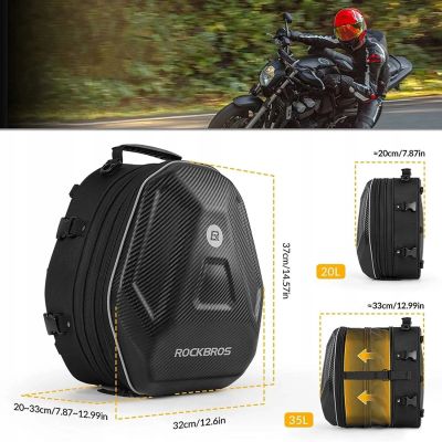 8. Rockbros 30140026001 Motorrad Tankrucksack 35 l - Schwarz