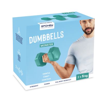 9. Spokey Monster Hanteln 2x 5 kg SPK-943622