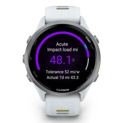 12. Sportuhr Garmin Forerunner 970 Whitestone/Amp Yellow