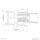 16. Neomounts WL40S-850BL18 TV-Wandhalterung 2,18 m (86") Schwarz