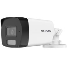 Hikvision DS-2CE17D0T-LFS (2,8 mm) 2-MP-Bullet-Kamera mit intelligenter Hybridbeleuchtung und -audio, Fixfokus