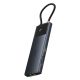 6. Baseus Metal Gleam II 10in1 HDMI USB-A USB-C RJ45 SD/TF Hub - Grau