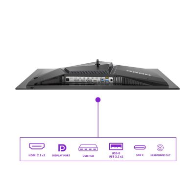 8. AOC AG276UZD 27" Monitor QD-OLED UHD-Display 16:9 240 Hz 0,03 ms 3840 x 2160 Pixel 2 HDMI-Anschlüsse Schwarz