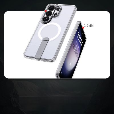 3. Hybrid Armor X Schutzhülle für Samsung Galaxy S26 Ultra mit Ständer, kompatibel mit MagSafe – Transparent