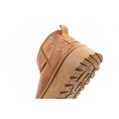 7. Lee Cooper Damen Winter Schneestiefel Modische Fell gefütterte Stiefeletten Braun