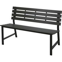 Gartenbank aus Stahl, 115 x 55 x 85 cm