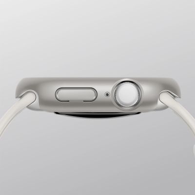 10. AmazingThing Minimalistische Schutzhülle für Apple Watch Series 11 46 mm – Silber