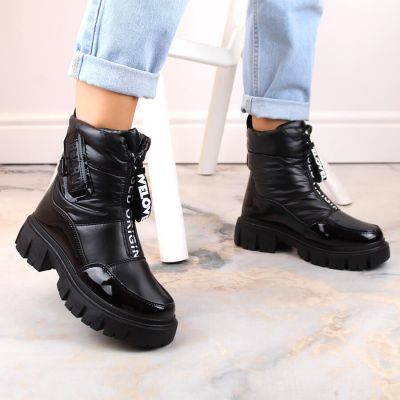 4. Filippo W PAW498A isolierte Schneestiefel mit Reißverschluss, schwarz