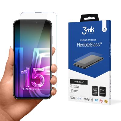 8. 3mk FlexibleGlass v2.0 Hybridglas für Apple iPhone 15 Pro