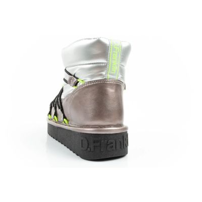 5. D.Franklin Damen Schneestiefel Winter Modische Isolierte Stiefeletten Silber