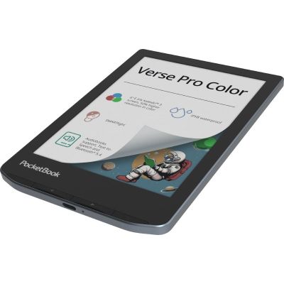 PocketBook Verse Pro Color 634 6" E-Ink Kaleido 3 16GB Wi-Fi Stormy Sea