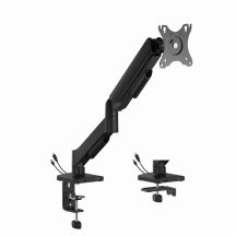 GEMBIRD Verstellbarer Tischmonitorarm/Halterung mit USB-Anschlüssen (verstellbar), von 17" bis 32", Tragkraft bis zu 9 kg