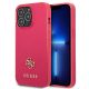 Guess Saffiano 4G Small Metal Logo Hülle für iPhone 13 Pro / 13 – Rosa