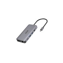 Acer 12-in-1 USB-C-Dongle, kabelgebunden, USB 3.2 Gen 1 (3.1 Gen 1), Typ-C, Silber