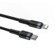 4. Baseus CATLKLF-G1 Lightning – USB-C PD QC-Kabel 18 W 480 Mbit/s 1 m – Schwarz und Grau