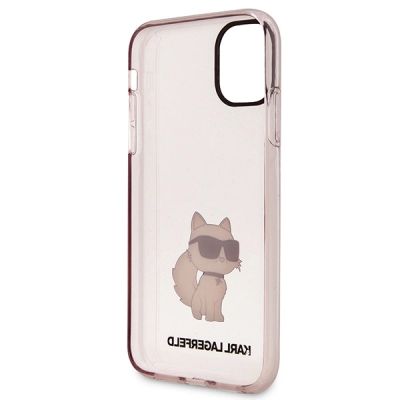 7. Karl Lagerfeld KLHCN61HNCHTCP iPhone 11 / Xr 6.1" pink/pink Hardcase Ikonik Choupette