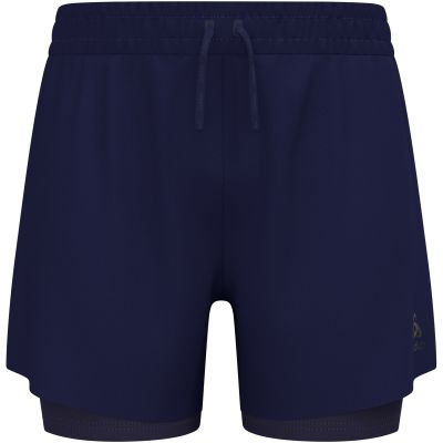 6. Herren-Shorts Odlo ZEROWEIGHT 5 INCH 2-in-1, marineblau