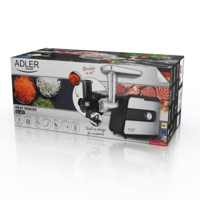 15. Adler AD 4813 2000W Fleischwolf, Schwarz, Silber