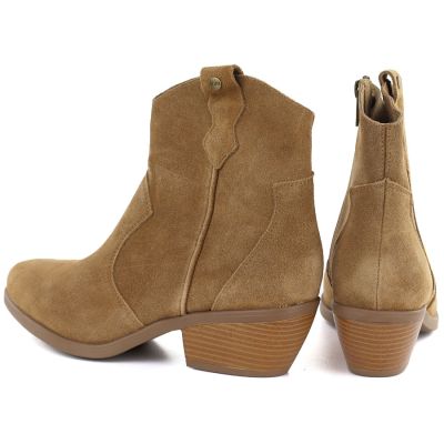 4. Damen-Cowboystiefel aus Leder, kamelfarben, Big Star TT274953