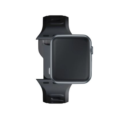 9. 3mk Silikon- Watch für Apple Watch 38/40/41 mm – Schwarz