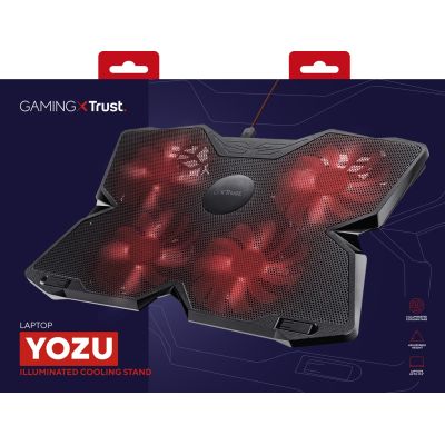 6. TRUST GXT 278 Yozu 20817 Kühlpad (17,x Zoll; 4 Lüfter)