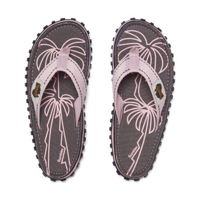 Gumbies Unisex-Flip-Flops ISLANDER FLIP-FLOP PALM LEAF PINK