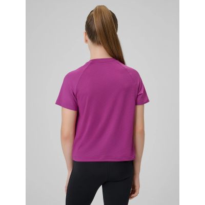 2. Schnelltrocknendes Sport-T-Shirt für Mädchen 4F 4FJRSS26TFTSF2386-53S