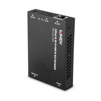 Lindy HDMI- und IR-over-IP-Extender – Empfänger, 1920 x 1080 Pixel, AV-Receiver, 150 m, kabelgebunden, HDCP