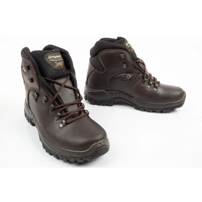 7. Grisport Herren-Trekkingschuhe, knöchelhoch, aus marronefarbenem Leder, wasserdicht