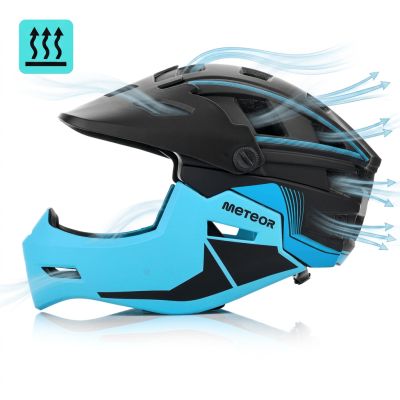 13. Meteor Hydra M Integral-Fahrradhelm 55-58 cm Schwarz/Blau